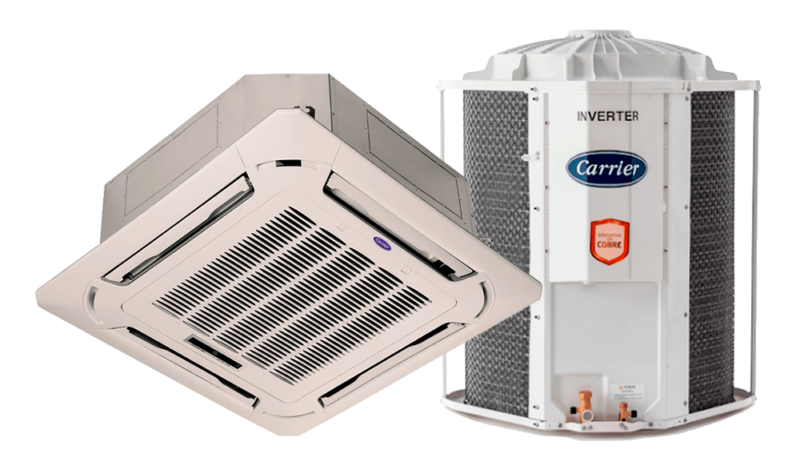 Ar-Condicionado Inverter Carrier Cassete 4 Vias 36.000 Btus Quente/Frio 220V