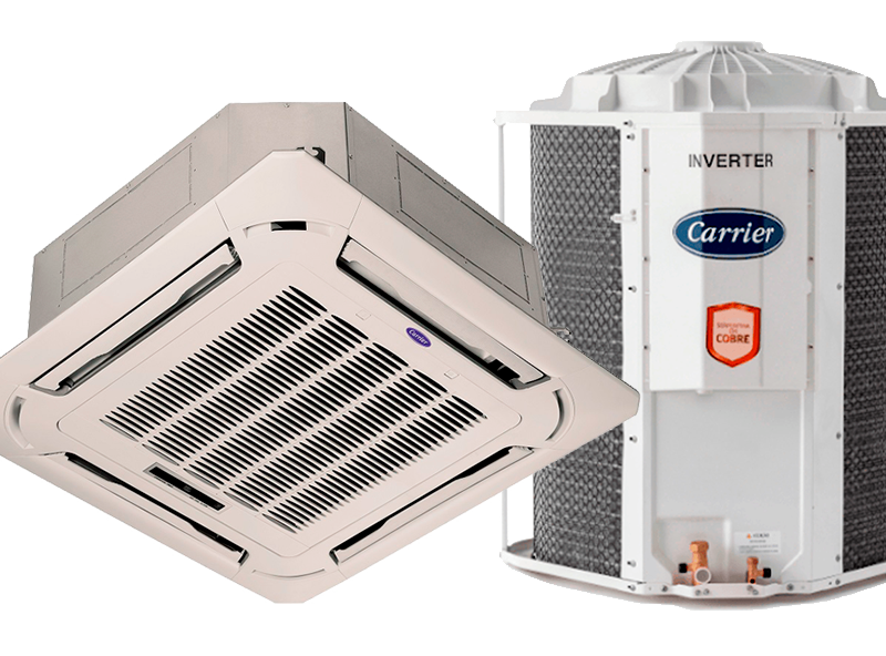 Ar-Condicionado Inverter Carrier Cassete 4 Vias 36.000 Btus Quente/Frio 220V