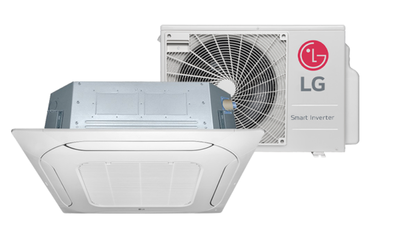Ar-Condicionado Inverter LG Cassete 4 Vias 18.000 Btus Quente/Frio 220V