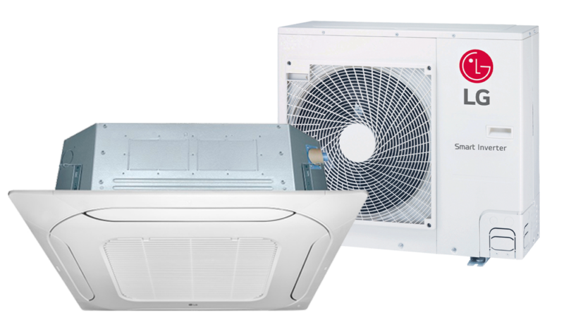Ar-Condicionado Inverter LG Cassete 4 Vias 36.000 Btus Quente/Frio 220V