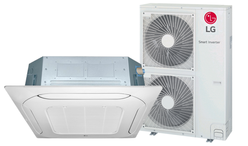 Ar-Condicionado Inverter LG Cassete 4 Vias 60.000 Btus Quente/Frio 220V