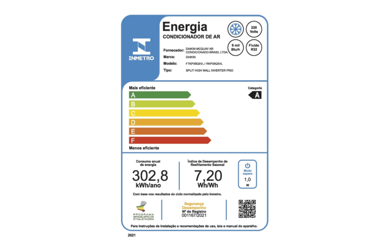 Ar-Condicionado Inverter Daikin Ecoswing R32 9.000 Btus  Quente/Frio 220V - Imagem 5
